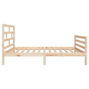 Solid Wood Pine Bed Frame 90x200 cm - Stylish & Durable