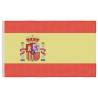 Spain Flag and Pole 5.55m Aluminium - Durable and Adjustable