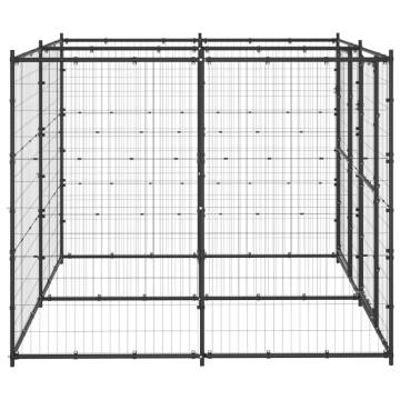 Outdoor Dog Kennel Steel 4.84 m² - Safe & Durable Space