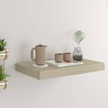 Floating Wall Shelf Oak - Stylish Display 40x23 cm