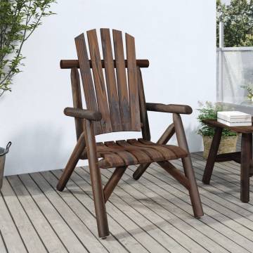 Garden Chair - Solid Spruce Wood | Cozy Outdoor Seating