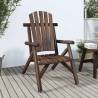 Garden Chair 68x86x103 cm Solid Wood Spruce Colour dark brown Quantity in Package 1 Model chair 