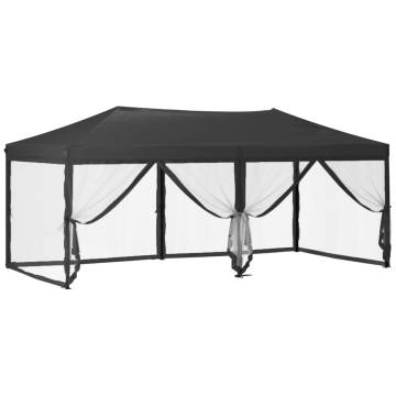 Folding Party Tent with Sidewalls - Anthracite 3x6 m