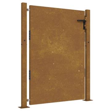 Garden Gate 105x155 cm - Elegant Corten Steel Entry Point