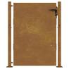 Garden Gate 105x155 cm - Elegant Corten Steel Entry Point