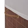 Bamboo Laundry Bin Rectangular Brown - Eco-Friendly Storage