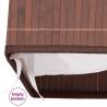 Bamboo Laundry Bin Rectangular Brown - Eco-Friendly Storage