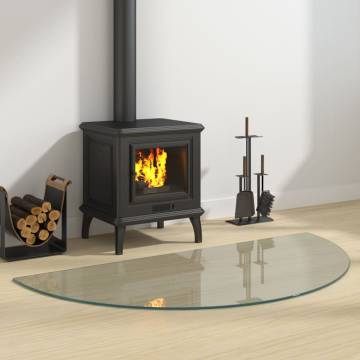 Fireplace Glass Plate Half Round 1200x600 mm - High Quality