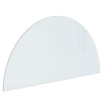 Fireplace Glass Plate Half Round 1200x600 mm - High Quality