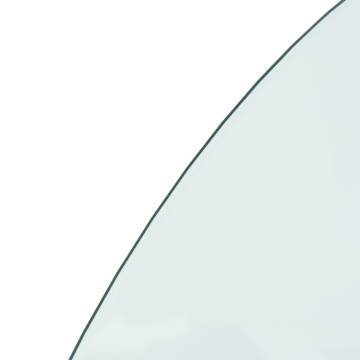 Fireplace Glass Plate Half Round 1200x600 mm - High Quality