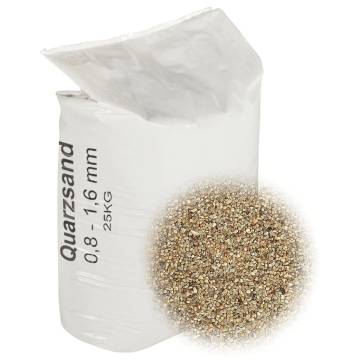 Filter Sand 25 kg (0.8-1.6 mm) for Pool Filtration