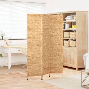 Room Divider 3-Panel - Water Hyacinth Privacy Screen