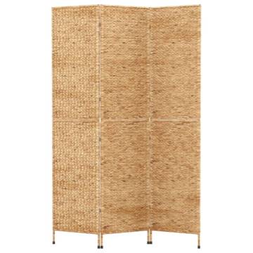 Room Divider 3-Panel - Water Hyacinth Privacy Screen