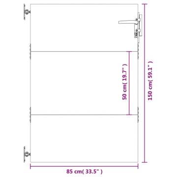 Garden Gate 85x150 cm Corten Steel - Stylish & Durable