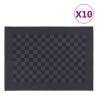 Kitchen Towels 10 pcs Black and Grey 50x70 cm Cotton Colour black and grey Quantity in Package 10 