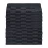 Kitchen Towels 10 pcs Black and Grey - Cotton 50x70 cm