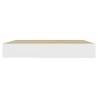 Floating Wall Shelf Oak & White - Modern Home Decor