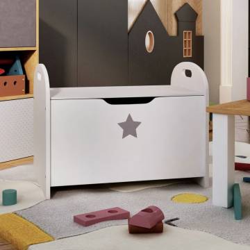 Children Storage Bench White - Stylish & Functional - HipoMarket