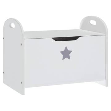 Children Storage Bench White - Stylish & Functional - HipoMarket