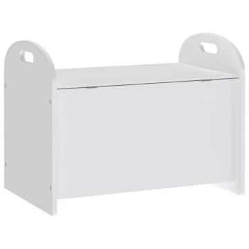 Children Storage Bench White - Stylish & Functional - HipoMarket