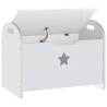 Children Storage Bench White - Stylish & Functional - HipoMarket