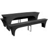 Three Piece Slipcover for Beer Table/Benches Stretch Anthracite Colour anthracite Size 220 x 70 x 80 cm Quantity in Package 3 