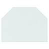 Fireplace Glass Plate Hexagon - 80x60 cm | HipoMarket