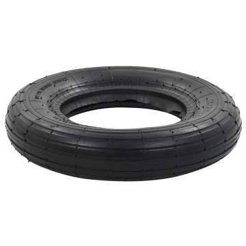 Puncture-Proof Wheelbarrow Tyre 3.50-8 4PR Rubber - Hipomarket