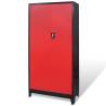 Tool Cabinet with Chest - Steel 90x40x180 cm | Hipo Market