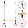 Trapeze Swing Bar with Rings - Fun & Safe Outdoor Play