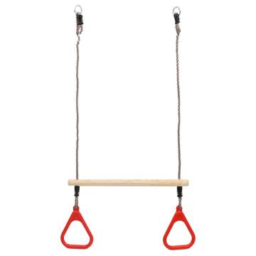 Trapeze Swing Bar with Rings - Fun & Safe Outdoor Play