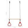 Trapeze Swing Bar with Rings - Fun & Safe Outdoor Play