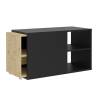 FMD TV Unit - Black & Artisan Oak | Stylish & Functional Design