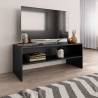 TV Cabinet Black 100x40x40 cm Engineered Wood Colour black Quantity in Package 1 