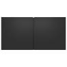 Hanging TV Cabinets 2 pcs Black - Modern Wall Unit