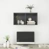 Wall-Mounted TV Cabinet High Gloss Grey - Stylish & Practical