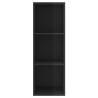 High Gloss Black Wall-Mounted TV Cabinet - 37x37x107 cm