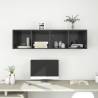 Stylish Wall-mounted TV Cabinet Grey 37x37x142.5 cm