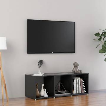 High Gloss Grey TV Cabinet – Stylish & Versatile Design