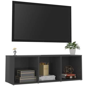 High Gloss Grey TV Cabinet – Stylish & Versatile Design