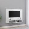 Wall TV Cabinet High Gloss White 120x23.5x90 cm Engineered Wood Colour high gloss white Quantity in Package 1 