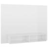 Elegant High Gloss White Wall TV Cabinet - 120x23.5x90 cm