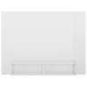 Elegant High Gloss White Wall TV Cabinet - 120x23.5x90 cm