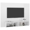 Elegant High Gloss White Wall TV Cabinet - 120x23.5x90 cm