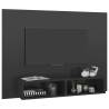 High Gloss Grey Wall TV Cabinet | 120x23.5x90 cm | Hipomarket