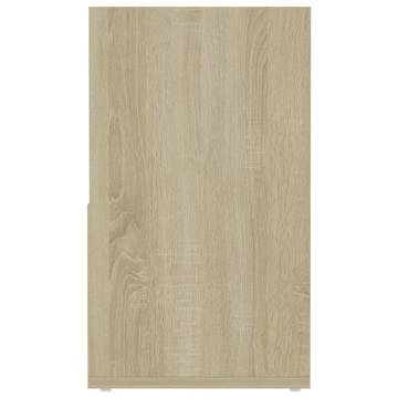 Elegant White & Sonoma Oak TV Cabinet - 149x30x52 cm