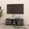 Stylish Grey TV Cabinet - Solid Pinewood | HiPoMarket