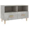 Stylish Concrete Grey TV Cabinet 80x36x50 cm - Hipomarket