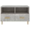 Stylish Concrete Grey TV Cabinet 80x36x50 cm - Hipomarket