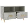 Stylish Concrete Grey TV Cabinet 80x36x50 cm - Hipomarket